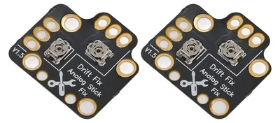 Immagine prodotto di 2 pezzi Gamepad Joystick Drift Repair Board Universal 3D Analog Stick Fix Mod per controller di gioco Nero
