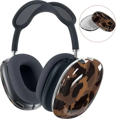 Produktbild von Hülle Kompatibel mit AirPods Max - Weiche TPU Ohrmuscheln Hülle – Braun Folter
