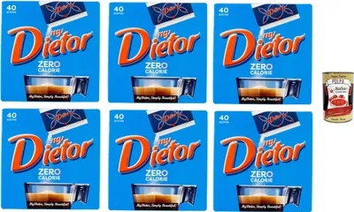 Produktbild von Dietor, my Dietor Zero Calorie, Natürlicher Süßstoff 0 kcal, Glutenfrei, gluten free, Ohne Aspartam, 6x 40 Beutel + Italian Gourmet polpa 400g