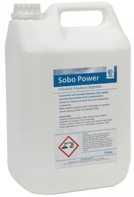 Produktbild von Sobo Power - Universeller alkalischer Entfetter und Reiniger zur Entfernung von Schmutz aus Tanks, Zisternen und Fahrzeugkarosserien (TFR) 5 Liter