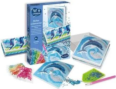 Produktbild von Sentosphere Strasssteinschatulle Delfine