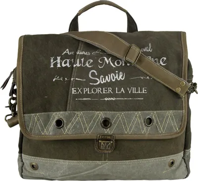 Produktbild von Sunsa Fantastic 51758 Vintage Shopper Schultertasche aus Canvas und Leder für Damen