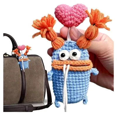 Produktbild von Schlüsselanhänger Tasche, Handgefertigtes Wurstmaul Autoschlüsseletui, Niedliches Design für Autoschlüssel
