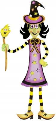 Produktbild von PartyPal Hängende Hexe Dekoration Halloween 95 cm