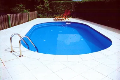 Produktbild von Ovalbecken Set TAHITI 150cm tief blaue Folie 0,8 mm Easy Change Handlauf : All inclusive Set : 800 cm x 400 cm : blau