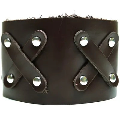 Produktbild von CJBB1911 Herren Armband Leder braun 22,5 cm