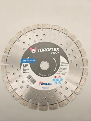 Produktbild von Toroflex Diamant Trennscheibe 'Hartgestein' 230 mm Granit Kiesbeton Quarzit