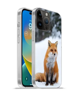 Produktbild von MuchoWow® Handyhülle Schutzhülle Hülle für Apple iPhone 14 Pro - Softcase Fuchs - Schnee - Wald Silikon Softcase Handy Hülle - Umschlag