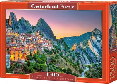 Immagine prodotto di Puzzle 1500 pezzi Alba sopra Castelmezzano 151912