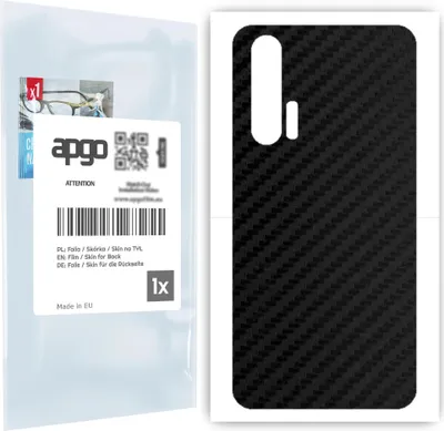 Produktbild von apgo Rückseite Schutzfolie für Honor 20 Pro -  Hinten Schutzfolie Carbon, Rückseite Folie schützt vor Kratzern und Fingerabdrücken