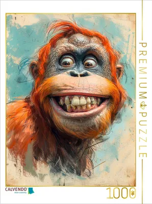 Produktbild von CALVENDO Puzzle Orang Utan | 1000 Teile Lege-Größe 64x48cm Foto-Puzzle für glückliche Stunden