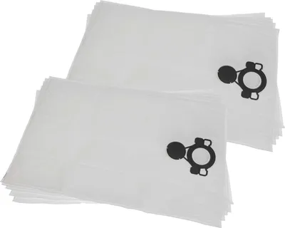 Produktbild von vhbw 10x Staubbeutel kompatibel mit Nilfisk Attix 44-2L IC Mobile, 44-2L IC, 44-21 IC, 33-2M PC, 44-2M IC, 44-2H IC Staubsauger - 52,5cm x 39cm Weiß
