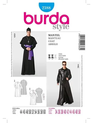 Produktbild von Burda Mantel Gothic - Matrix, mittlerer Schwierigkeitsgrad