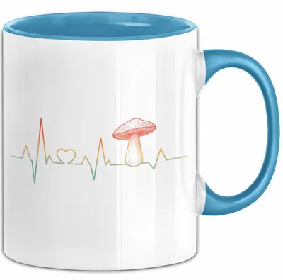 Produktbild von Pilzsammler Tasse Geschenk Pilze Sammeln Geschenkidee (Blau)