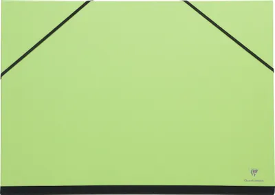 Produktbild von Clairefontaine 10x Zeichenmappe mit Gummizug 37x52 cm - Grün 144704C
