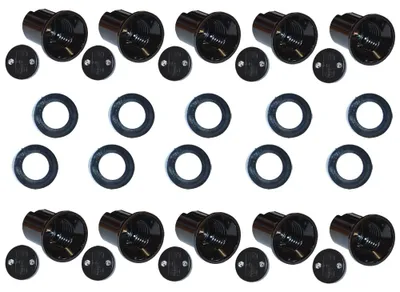 Produktbild von 10 x Illu Fassung E27 + Dichtung flach für Illu Lichterkette Flachbandkabel H05RNH2-F