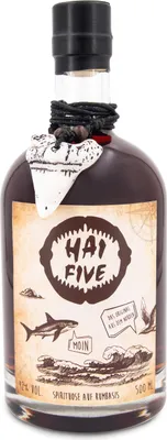 Produktbild von HAI FIVE - 42% Vol - 500 ml (Spirituose auf Rumbasis)