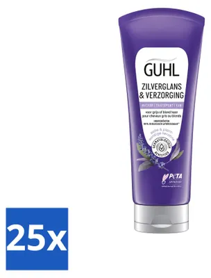 Produktbild von 25 x Guhl Silberglanz & Pflege Anti-Gelbstich Haarmaske - 200 ml - Vorteilspackung - 25 Stücke