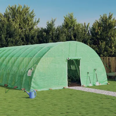 Obrázek produktu pro Nábytkový skleník s ocelovým rámem zelený 132 m² 22x6x2,85 m - Skleníky 3188114
