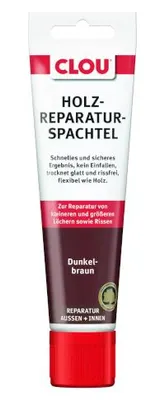 Produktbild von PROFI Dunkelbraun 1000 ml Holzreparatur Spachtel, Farbige Holzkitt, Ausbesserung Kitt, Innen und Außen, Schnell Trocknend, Flexibel, Wasserfest