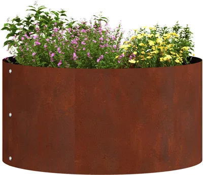 Produktbild von vidaXL Pflanzenring Braun 40 x 40 x 20 cm Wetterfeststahl