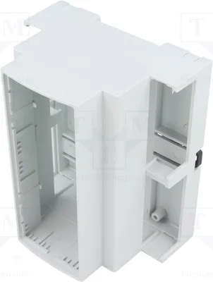 Obrázok produktu pre 1x Kryt: pre montáž na DIN lištu: Z: 65 mm, Y: 89 mm, X: 106 mm, sivý, model ZD1006J, trieda horľavosti V0. Kryt