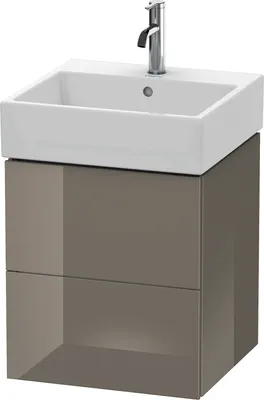 Produktbild von Waschtischunterbau L-CUBE 544x484x459mm flannel grey hochglanz flannel grey hochglanz
