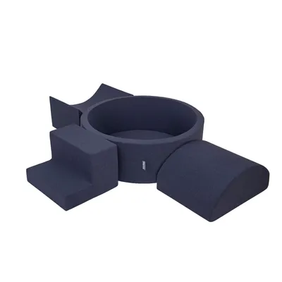 Produktbild von KiddyMoon Spielplatz Aus Schaumstoff Mit 200 Bälle 7cm Hindernisläufen Version 6 Rund Bällebad Mit Bunten Bällen Für Babys Und Kinder