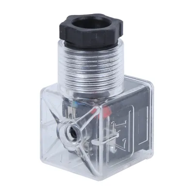 Zdjęcie produktu dla 5 sztuk Złącze cewki elektromagnetycznej Zawór hydrauliczny Napięcie przezroczyste Akcesoria uniwersalne DC24