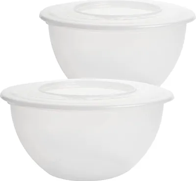Produktbild von Salatschüssel mit Deckel 5L, 2-tlg. Set, Frischhaltebox, Aufbewahrungsdose