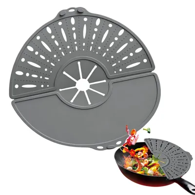 Spatzschutz 32 cm Silikon einklappbar Überkochschutz spülmaschinengeeignet