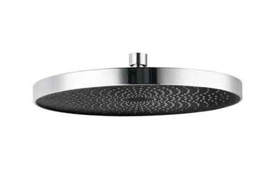 Produktbild von WENKO Brause Kopf Regen Dusche Wellness Brause Softwater Ø 26 Chrom schwarz Bad