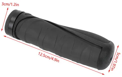 Produktbild von Fahrradlenkergriffe, rutschfest, mit Verriegelung, für Mountainbikes (schwarz)