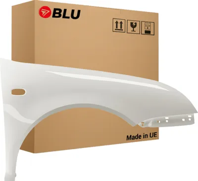 Zdjęcie produktu dla BLU Błotnik pasujący do VW Volkswagen Bora 1J1 1J6 LB9A Prawy biały CandyWeiss | 1998-2005 | Przedni Przód | Lakierowany | Gotowy do montażu  | Stal