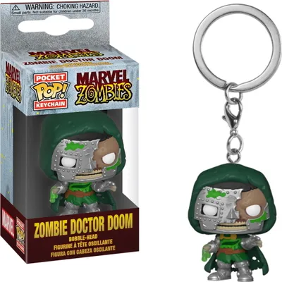 Produktbild von Marvel Zombies - Zombie Doctor Doom  - Schlüsselanhänger Funko Pocket POP! Keychain