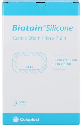 Produktbild von Biatain Silicone Schaumverband 10x20 cm, 5 St VER