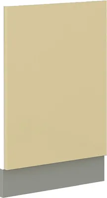Image de Porte pour lave-vaisselle encastrable ULLERIKE – 45x57 cm, crème / gris