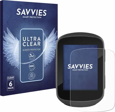 Produktbild von 6x Für Garmin Edge 130 Plus Schutzfolie Savvies Displayschutz Display Schutz Folie Klar Transparent