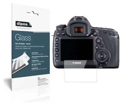 Obrázok produktu pre 2x ochranná fólia pre Canon EOS 5D Mark IV - Anti-Shock 9H Film dipos Glass Plastic Glass