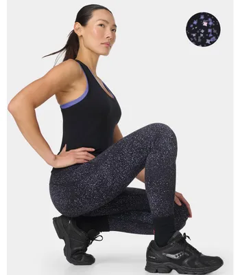 Image de Legging de sport réfléchissant Power de Sweaty Betty, couleur noire, modèle M