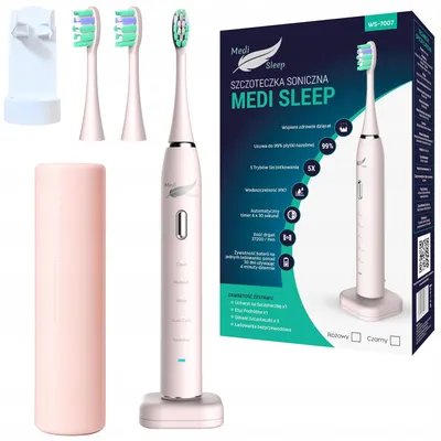 Zdjęcie produktu dla Szczoteczka Soniczna Do Zębów + Etui + Uchwyt + 37 Tys. Drgań Medi Sleep