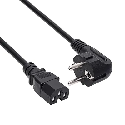 Produktbild von Netzkabel Schuko / C15 auf Warmgerätestecker Akyga AK-UP-06 1.8m