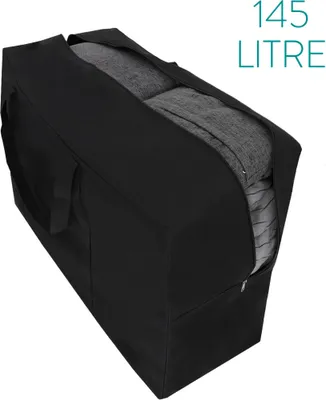 Produktbild von Navaris Aufbewahrungstasche Tasche Tragetasche XXL - Aufbewahrung für Bettwäsche Kissen Kleidung Gartenpolster - Schutz vor Motten Feuchtigkeit