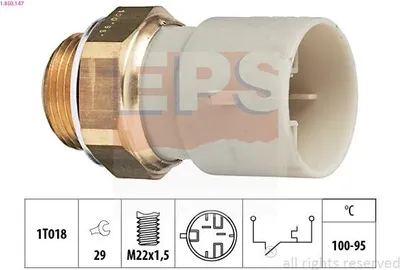 Produktbild von EPS 1.850.147 Temperaturschalter Kühlerlüfter Thermoschalter für OPEL Calibra A (C89) Vectra A Limousine (J89) Vectra A CC (J89) für VAUXHALL Calibra