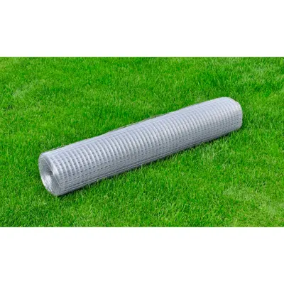 Image de Grillage métallique à 4 angles pour volières Grillage métallique 1mx25m, 0,75 mm d'épaisseur