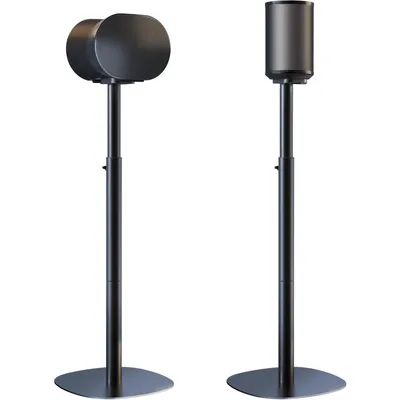 Produktbild von Lautsprecher-Bodenständer (Paar) für Sonos Era 100/300 – höhenverstellbar 74–99 cm, bis 5 kg, schwarz