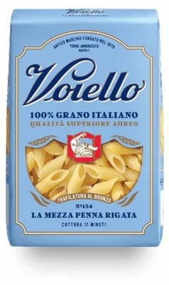 Image de Pâtes Mezze Penne Rigate, 500 g, marque Voiello