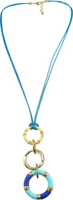 Produktbild von Lange Kette Esmeralda mit Ringanhängern von collezione alessandro