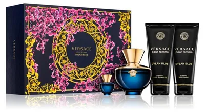 Produktbild von Versace Dylan Blue Pour Femme Eau De Parfum Spray 100ml Set 4 Artikel