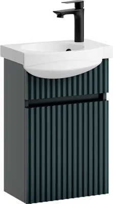Produktbild von Waschtischunterschrank mit Waschbecken Wega 40 cm Anthrazit matt